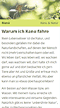 Mobile Screenshot of kanu-natur.de